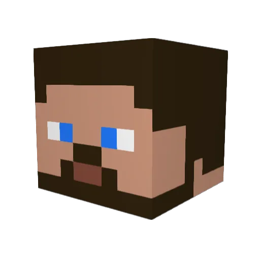 Bence99 Minecraft avatar head, 3D render
