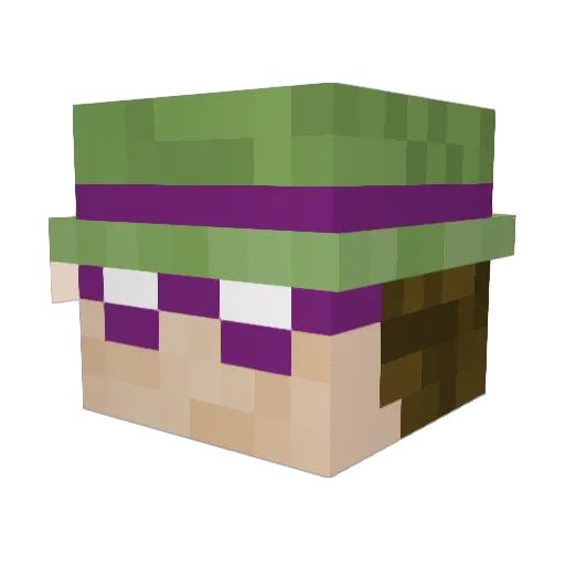 BenceHUNGARY Minecraft avatar head, 3D render