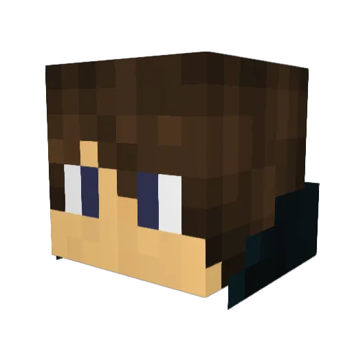 BenceVagyok Minecraft avatar head, 3D render