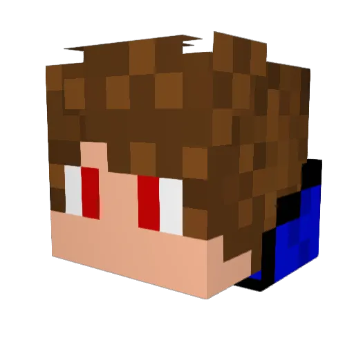 Bencecent Minecraft avatar head, 3D render