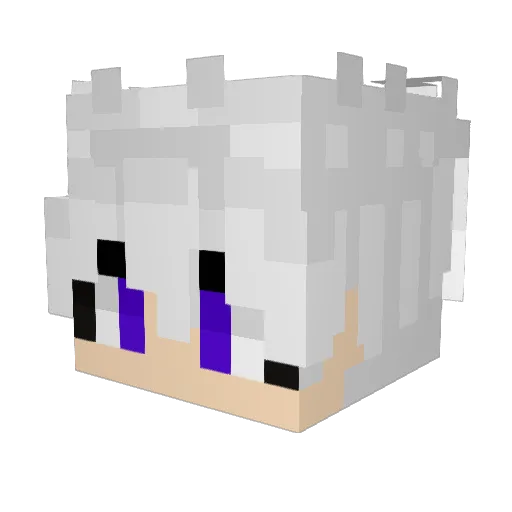 Bench_3 Minecraft avatar head, 3D render