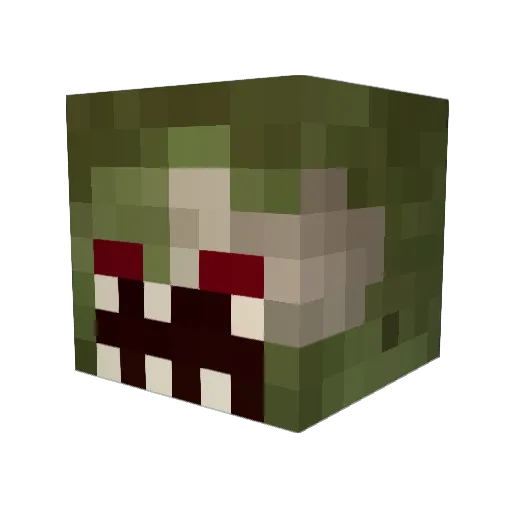 Benchnaldo Minecraft avatar head, 3D render