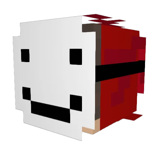 Bencool10 Minecraft avatar head, 3D render