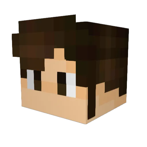 Bency23 Minecraft avatar head, 3D render