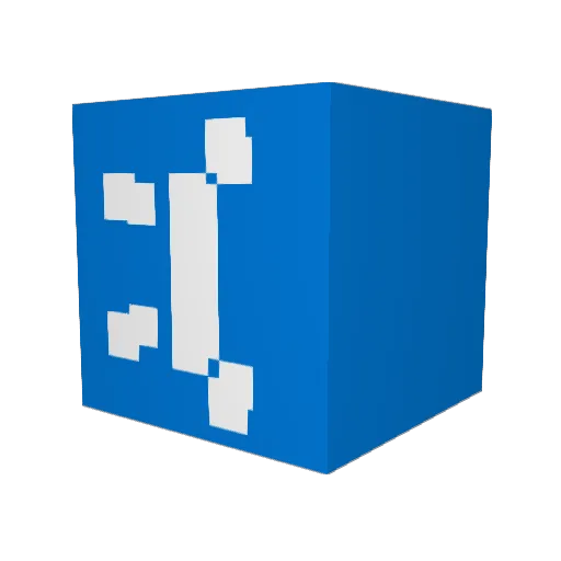 Bend0_ Minecraft avatar head, 3D render