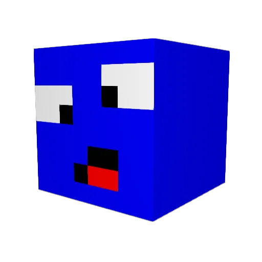 BendOverEddie Minecraft avatar head, 3D render