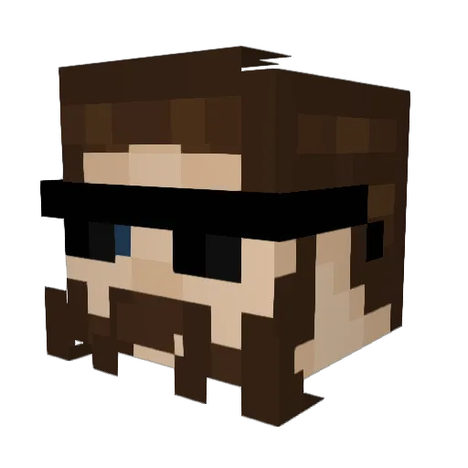 Bendeguz Minecraft avatar head, 3D render