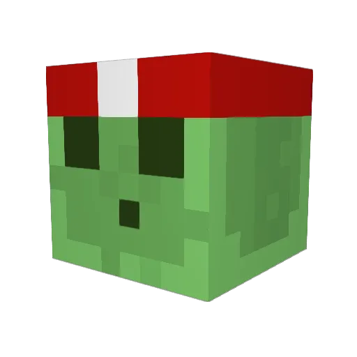 Bendeh_ Minecraft avatar head, 3D render