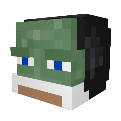 BenderZzz Minecraft avatar head, 3D render