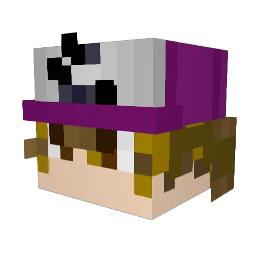 Bender_105 Minecraft avatar head, 3D render