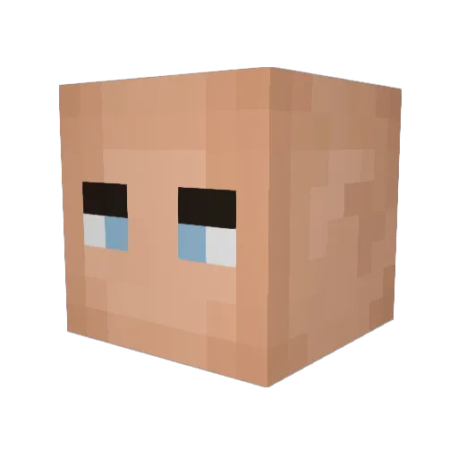 Bendetta79 Minecraft avatar head, 3D render