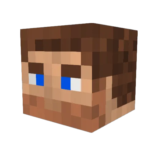 Bendikol Minecraft avatar head, 3D render