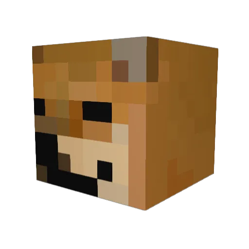 BendingMoment Minecraft avatar head, 3D render