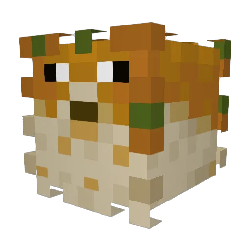 Bendorado Minecraft avatar head, 3D render