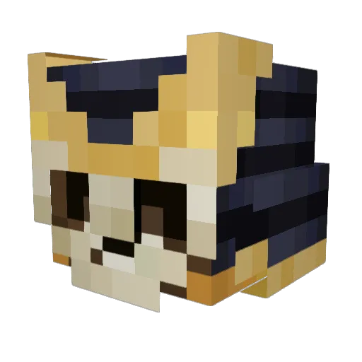 Bendoss Minecraft avatar head, 3D render