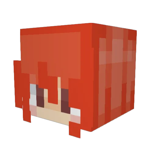 BendyBoss1000 Minecraft avatar head, 3D render