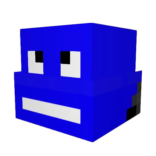 Bene16 Minecraft avatar head, 3D render