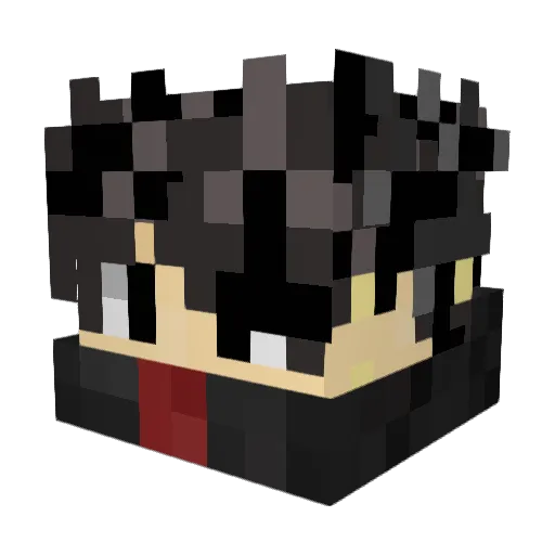 BeneHefele Minecraft avatar head, 3D render