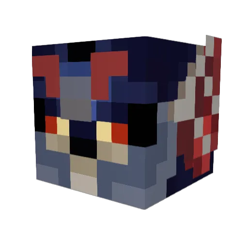 BeneInfarno Minecraft avatar head, 3D render