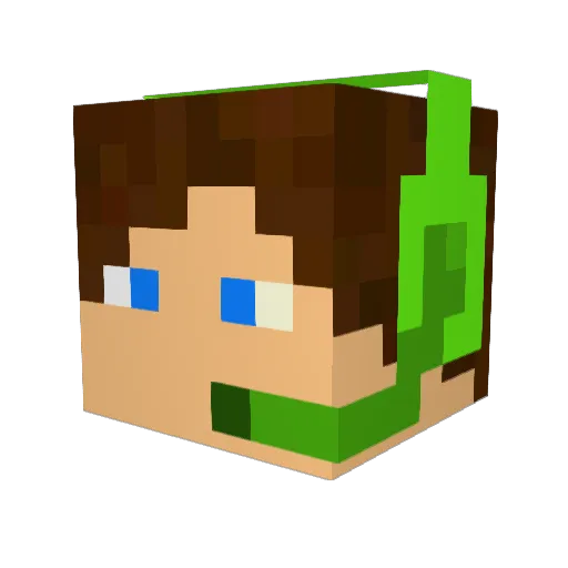 Benedictus01 Minecraft avatar head, 3D render
