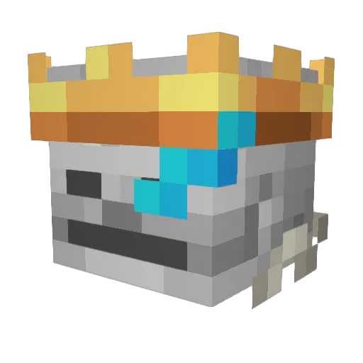 BenedyGhaster Minecraft avatar head, 3D render