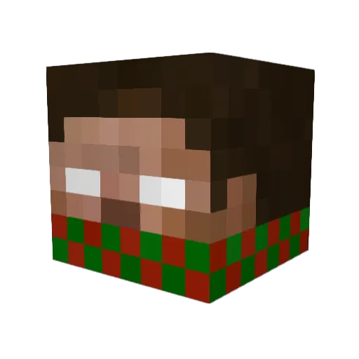 Benereith Minecraft avatar head, 3D render