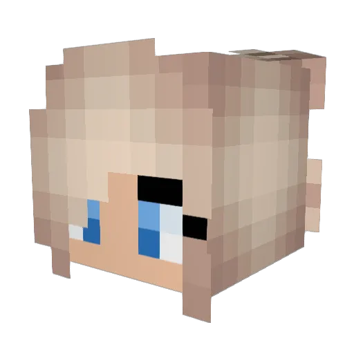 BenethyLestrange Minecraft avatar head, 3D render