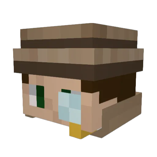 Benett2016 Minecraft avatar head, 3D render