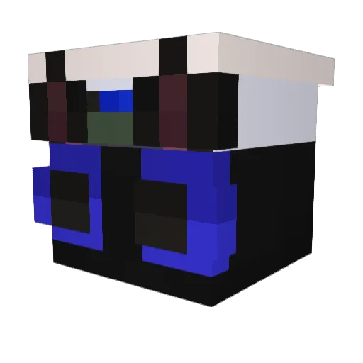Benevelon Minecraft avatar head, 3D render
