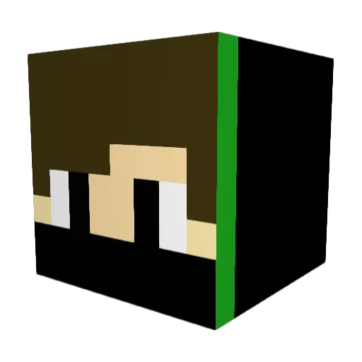 BenevolentBK Minecraft avatar head, 3D render
