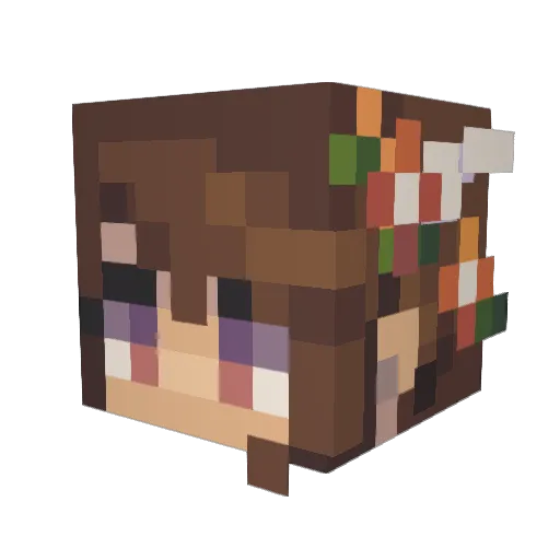Benevolent_Witch Minecraft avatar head, 3D render