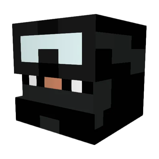 Benex33 Minecraft avatar head, 3D render