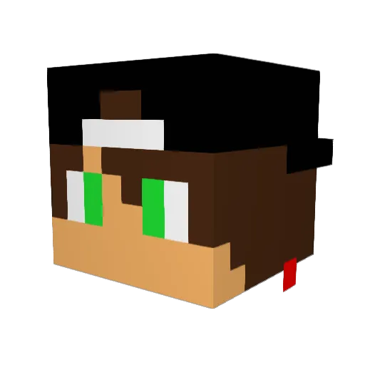Benfica33 Minecraft avatar head, 3D render