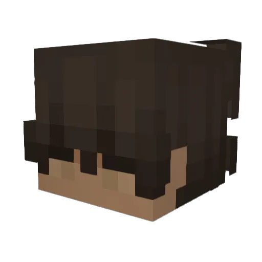 Benfiqa Minecraft avatar head, 3D render