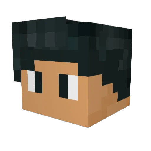 Benfireking Minecraft avatar head, 3D render