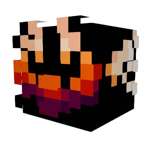 BengalKat Minecraft avatar head, 3D render