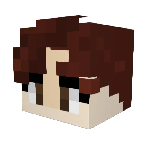 Benggan69 Minecraft avatar head, 3D render