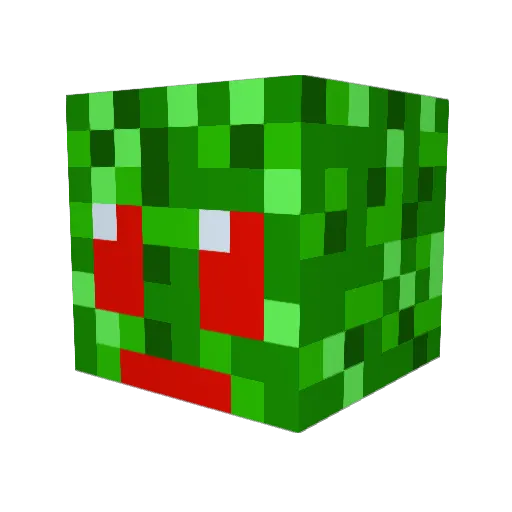 Bengra Minecraft avatar head, 3D render