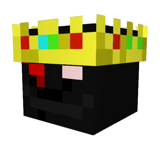 Benguined Minecraft avatar head, 3D render