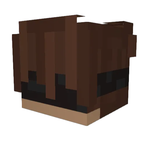 Benhamandeggs Minecraft avatar head, 3D render