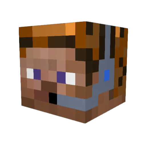 Beni1500 Minecraft avatar head, 3D render