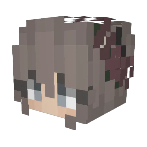 BeniM2012 Minecraft avatar head, 3D render