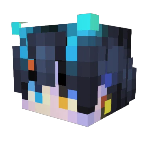Beniamin11 Minecraft avatar head, 3D render