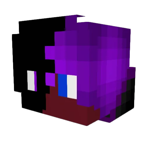 Benias Minecraft avatar head, 3D render
