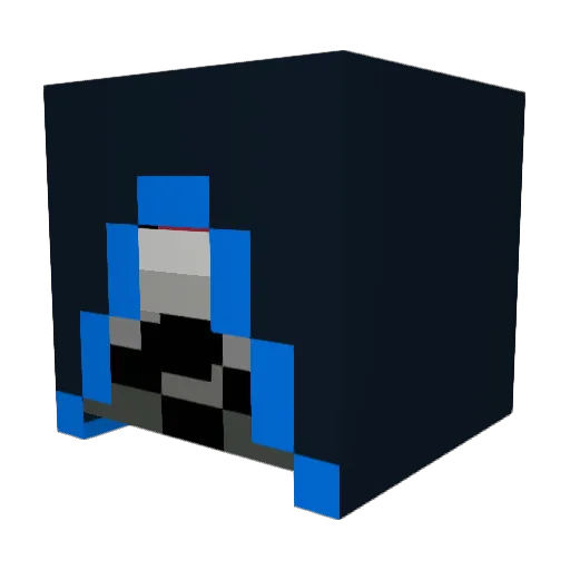 BeniiSenpai Minecraft avatar head, 3D render