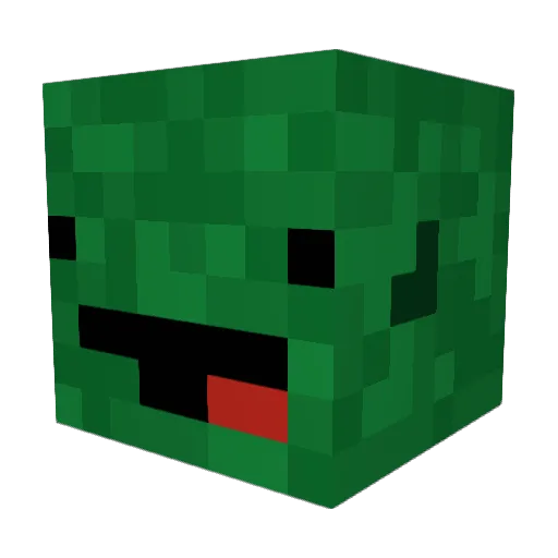 Beniiyy Minecraft avatar head, 3D render