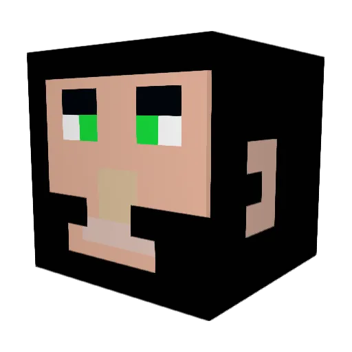 Benim_12 Minecraft avatar head, 3D render