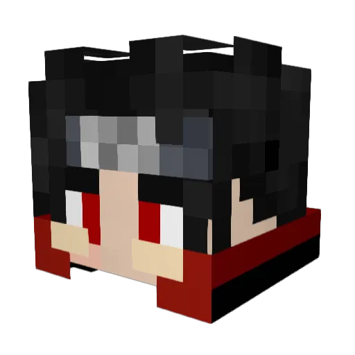 Benimaru97 Minecraft avatar head, 3D render