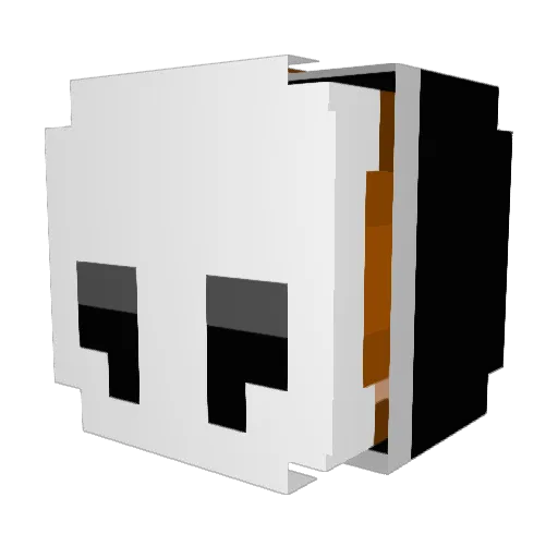 BenioBr_ Minecraft avatar head, 3D render
