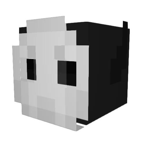 Benit000 Minecraft avatar head, 3D render
